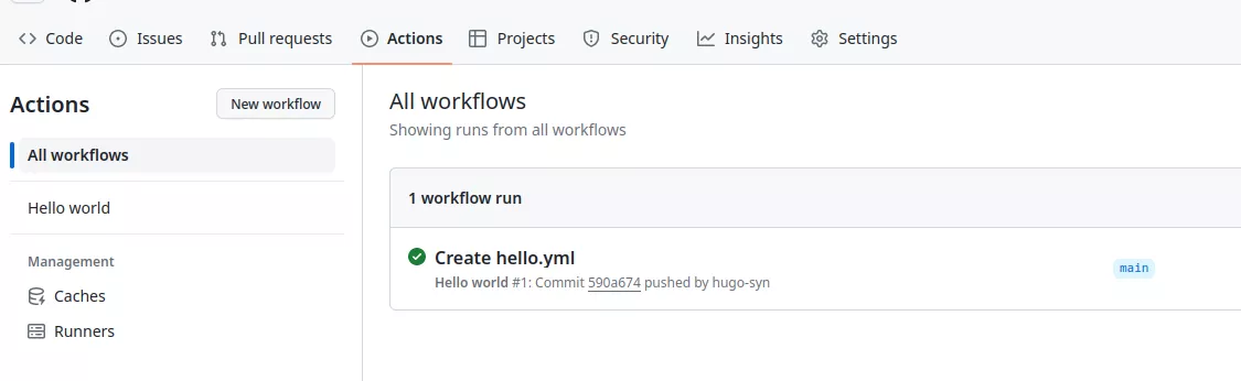 Triggered workflow.
