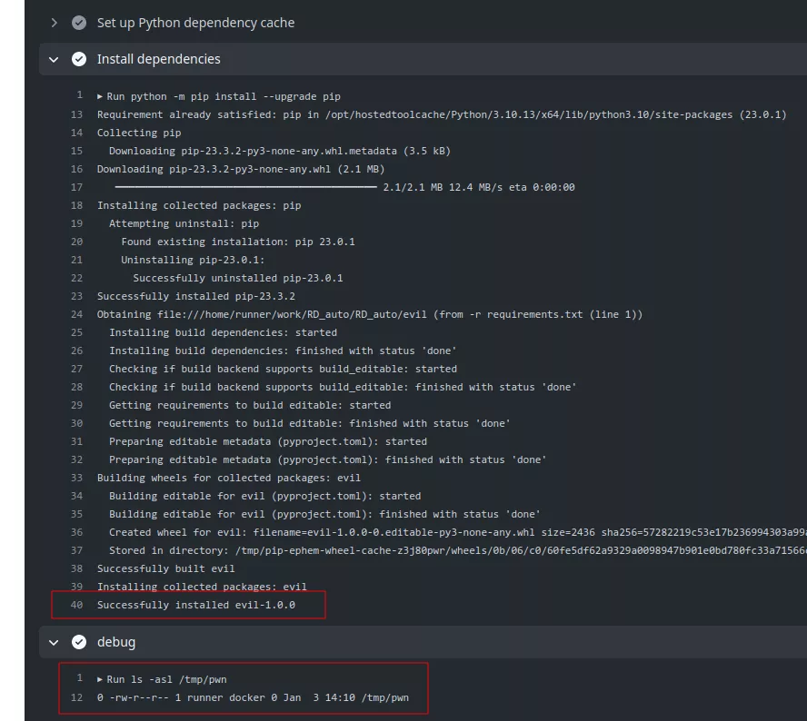 Arbitrary code execution