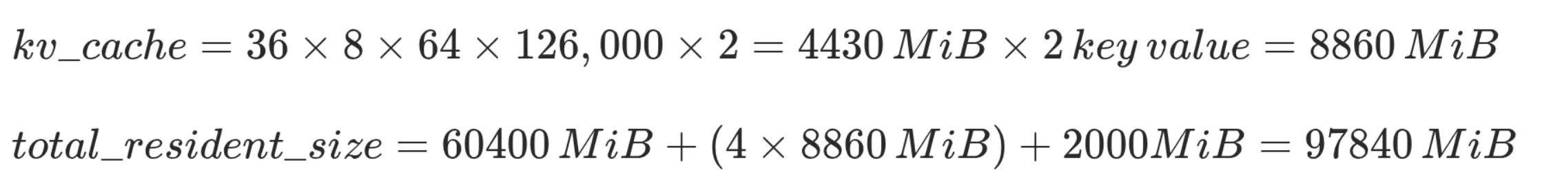 final total gpu memory resident size
